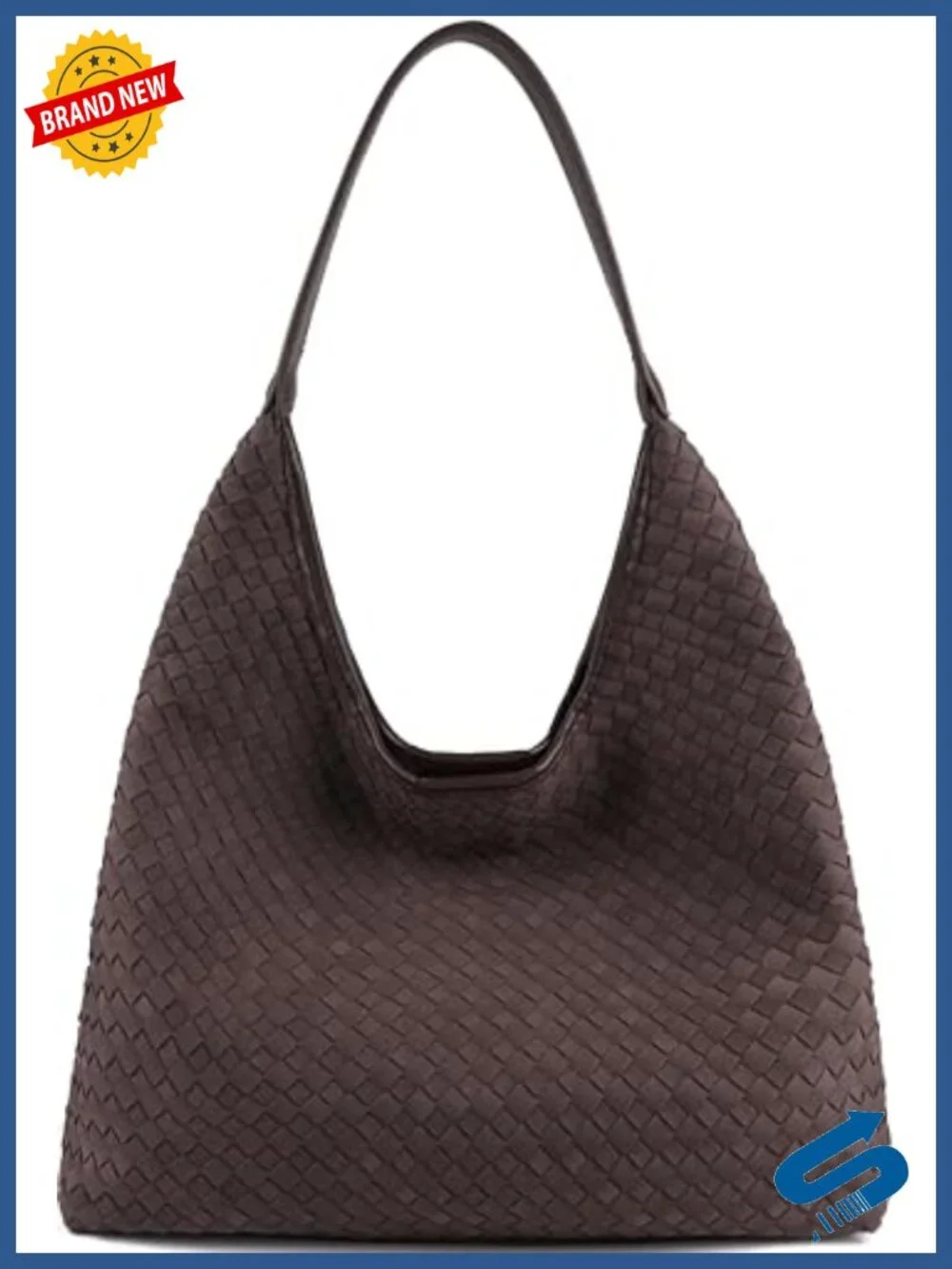Vegan Leather Slouchy Hobo Bag Large Capacity Tote with Clutch Shoulder Bag